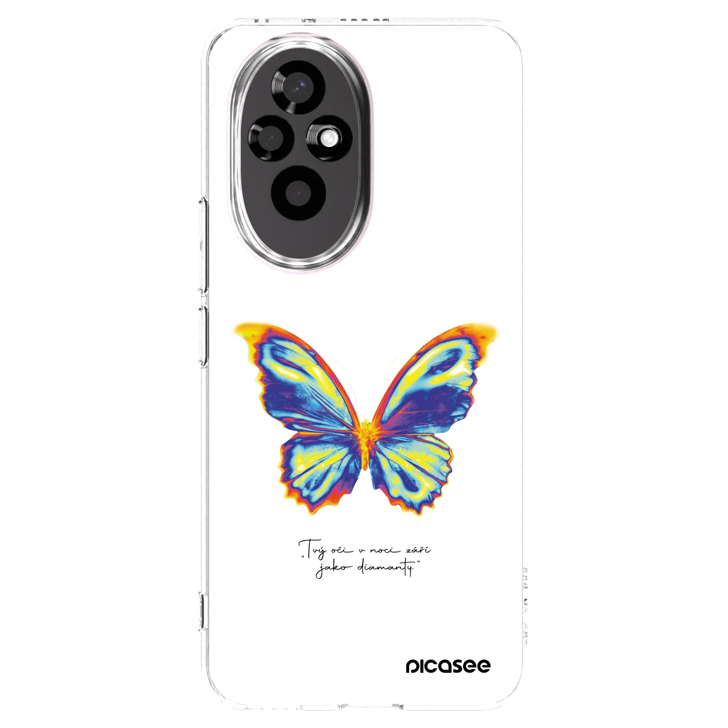 Picasee διαφανής θήκη σιλικόνης Honor 200 Pro 5G - Diamanty White