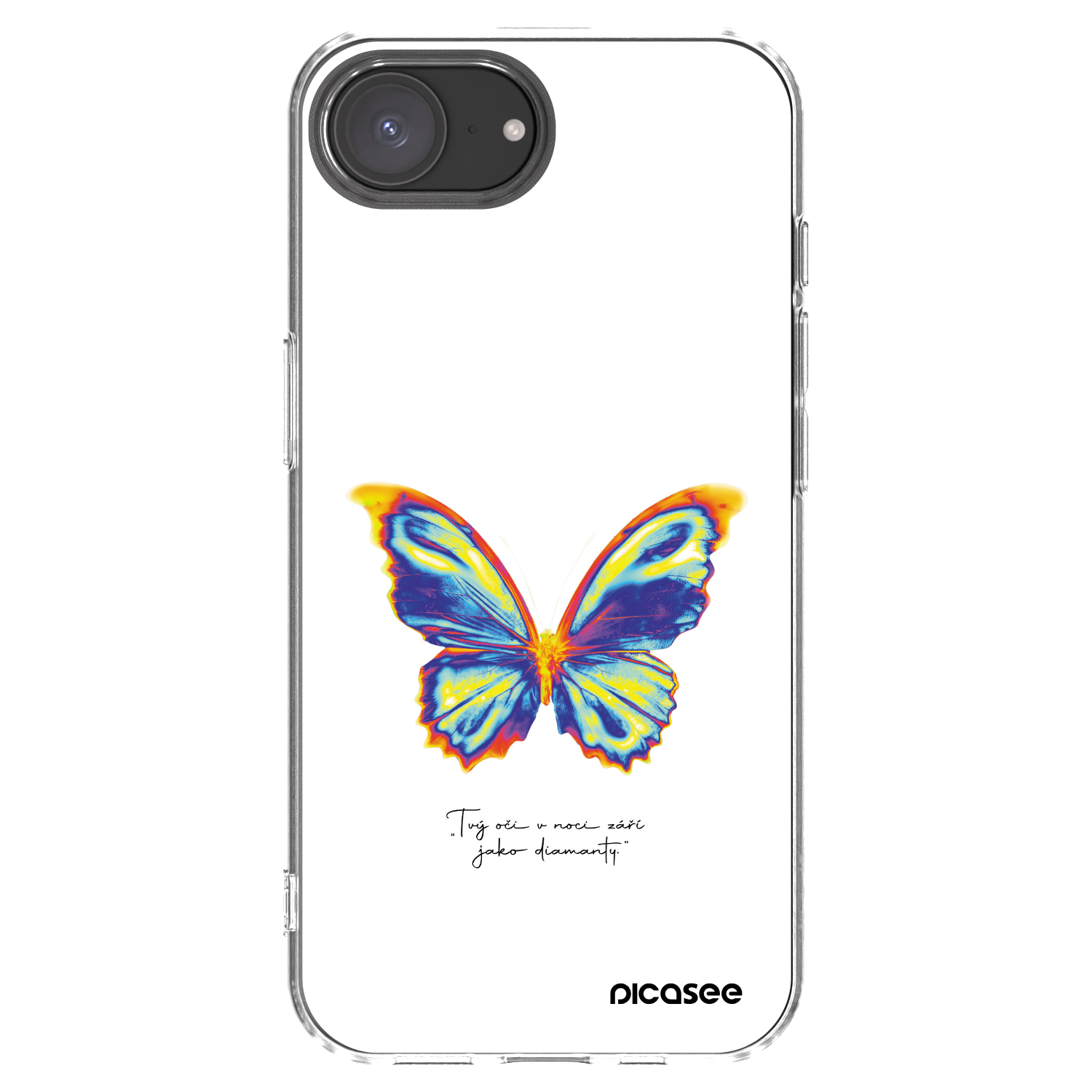 Picasee διαφανής θήκη σιλικόνης Apple iPhone 16e - Diamanty White