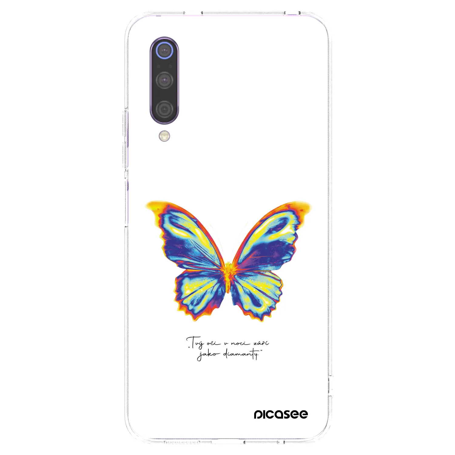 Picasee διαφανής θήκη σιλικόνης Xiaomi Mi 9 - Diamanty White