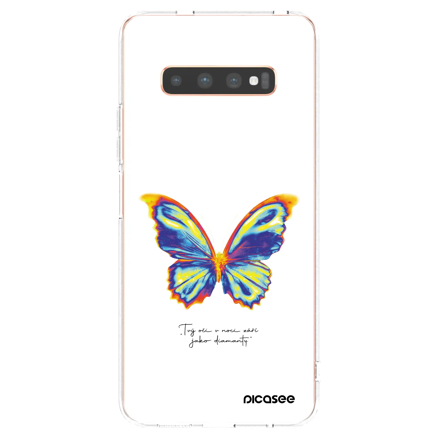 Picasee διαφανής θήκη σιλικόνης Samsung Galaxy S10 Plus G975 - Diamanty White