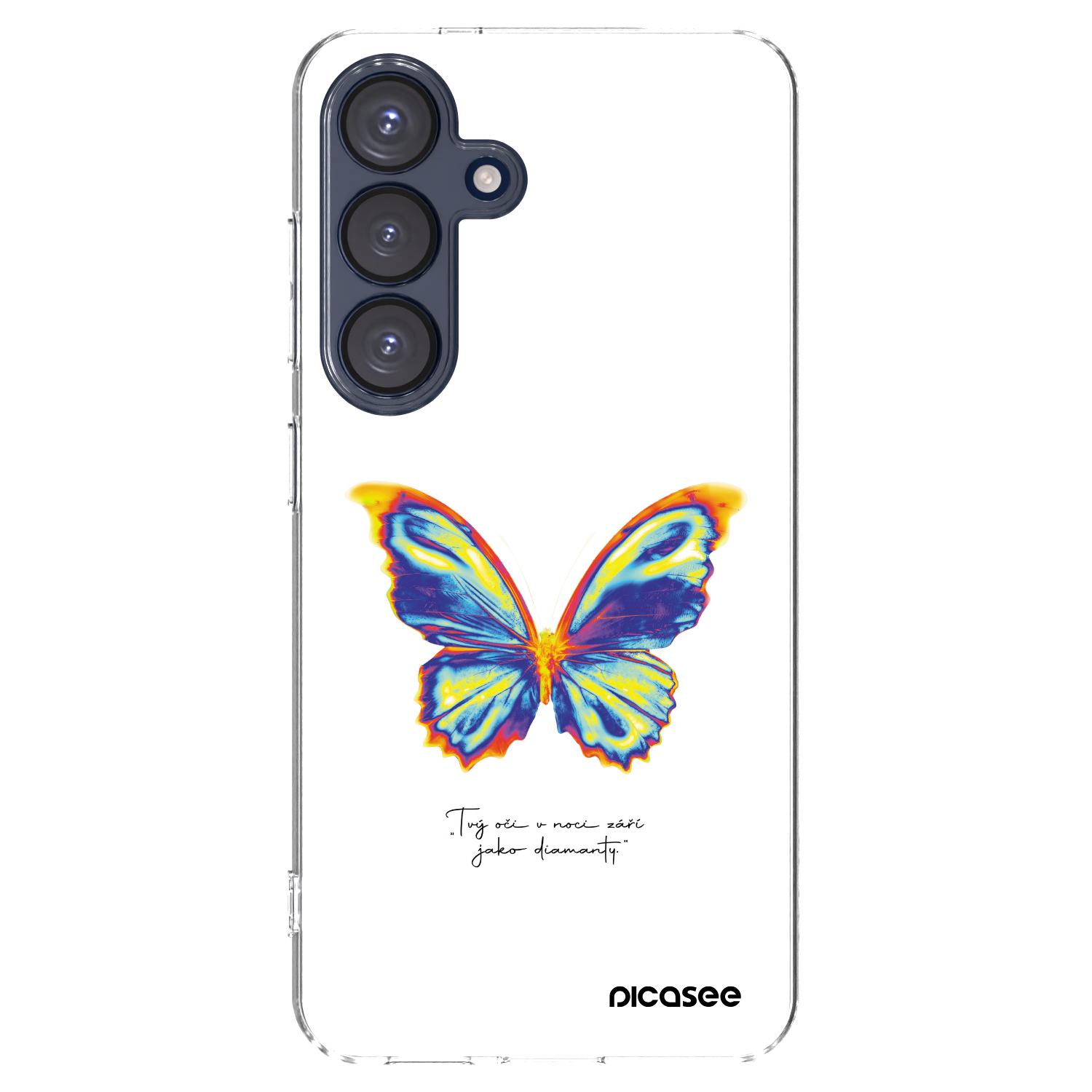 Picasee διαφανής θήκη σιλικόνης Samsung Galaxy S25 5G - Diamanty White