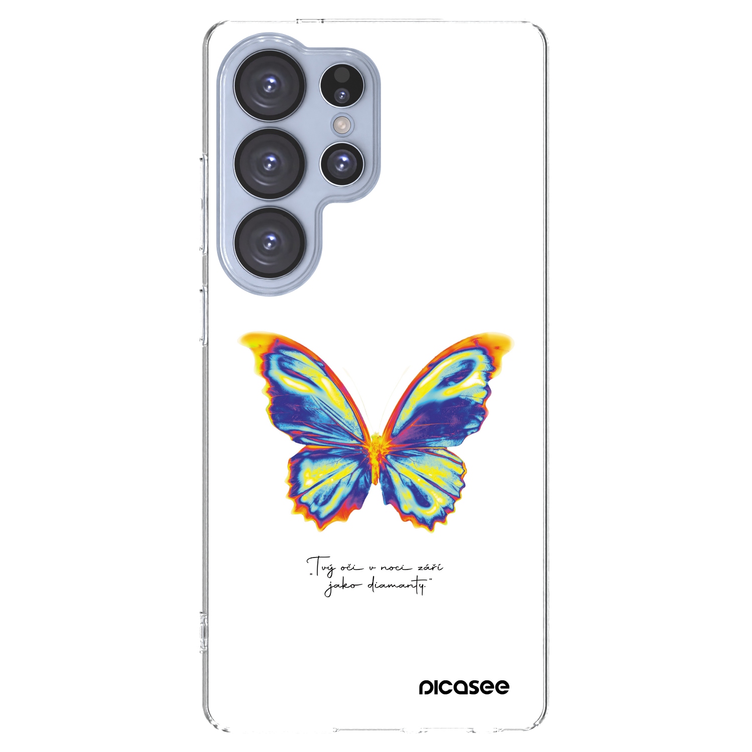 Picasee διαφανής θήκη σιλικόνης Samsung Galaxy S25 Ultra 5G - Diamanty White