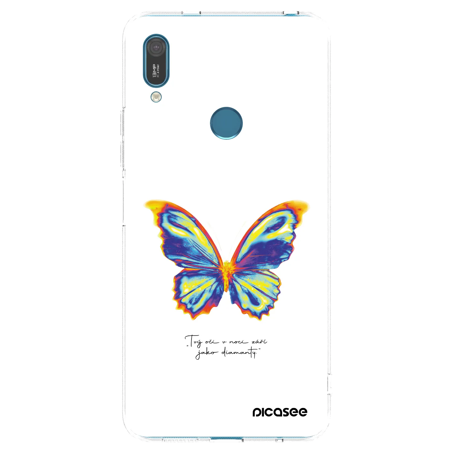 Picasee διαφανής θήκη σιλικόνης Huawei Y7 2019 - Diamanty White