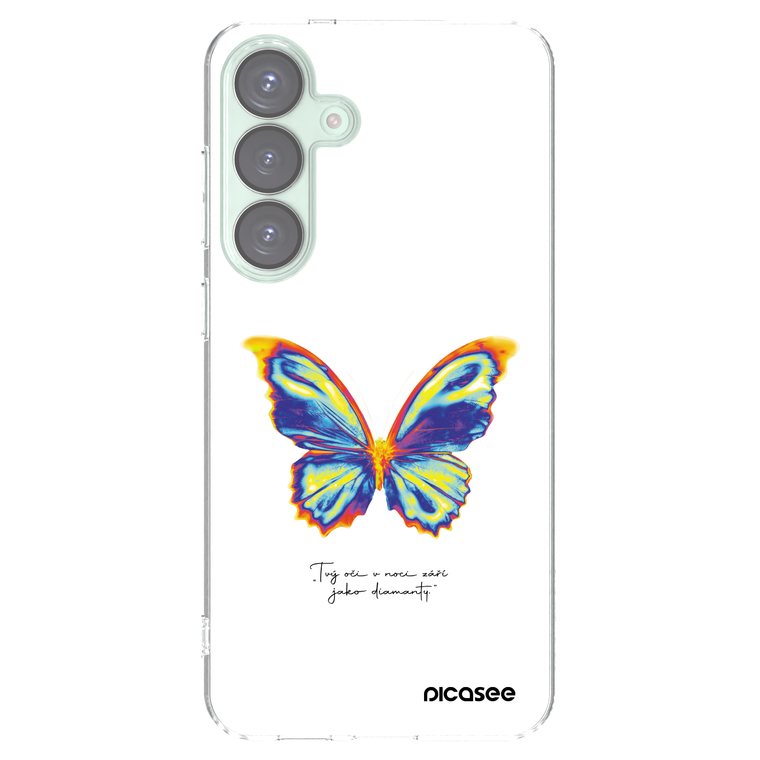 Picasee διαφανής θήκη σιλικόνης Samsung Galaxy S25+ 5G - Diamanty White