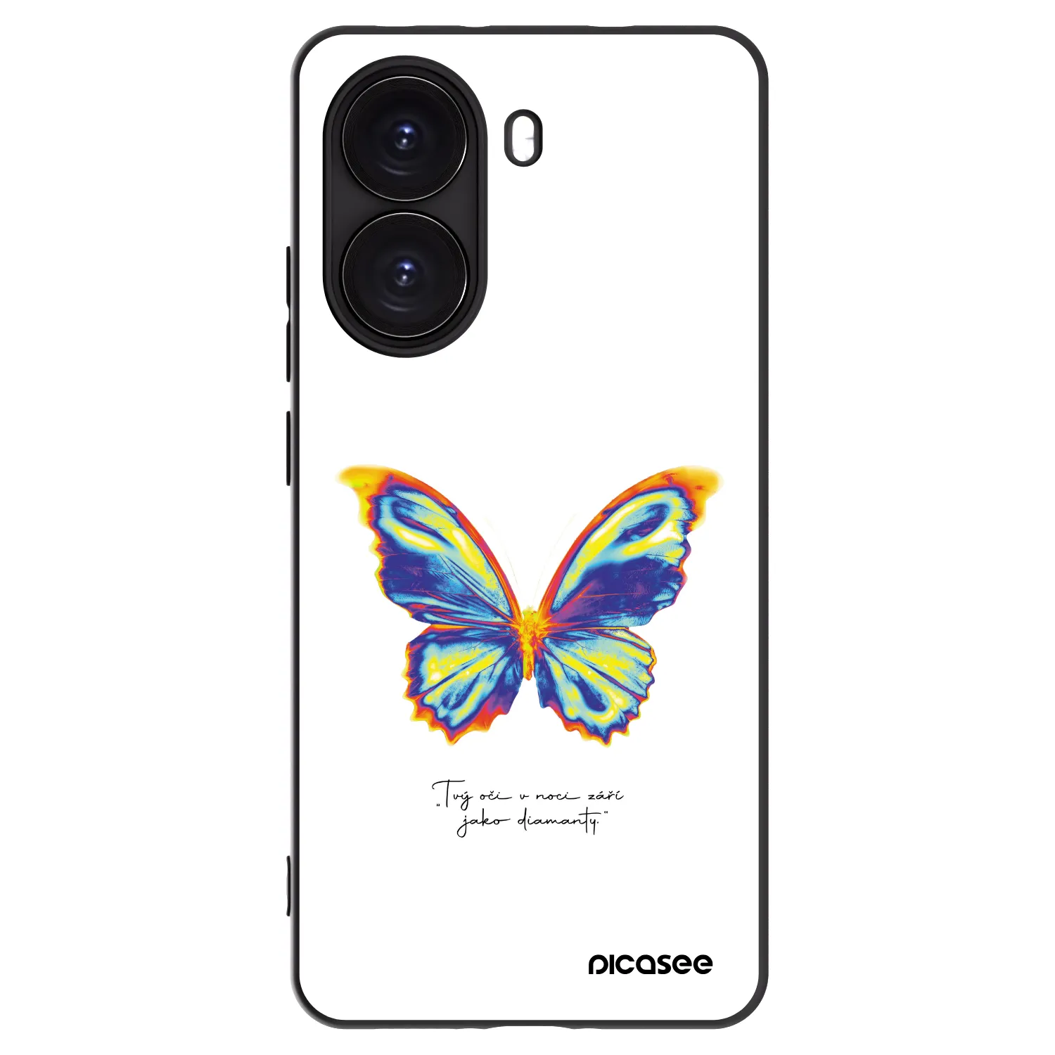Picasee Μαύρη θήκη σιλικόνης για Xiaomi Poco X7 Pro 5G - Diamanty White
