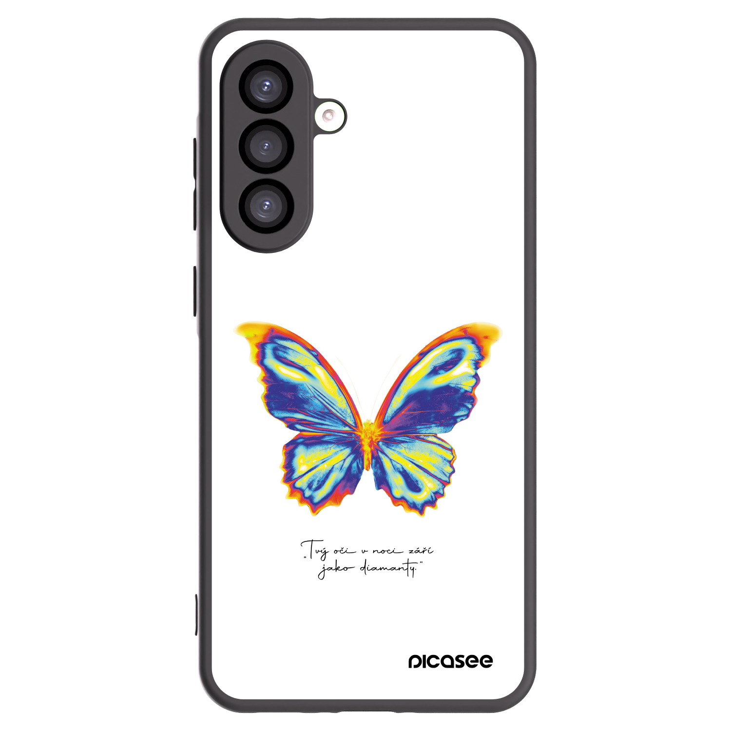 Picasee Μαύρη θήκη σιλικόνης για Samsung Galaxy A26 5G A266B - Diamanty White