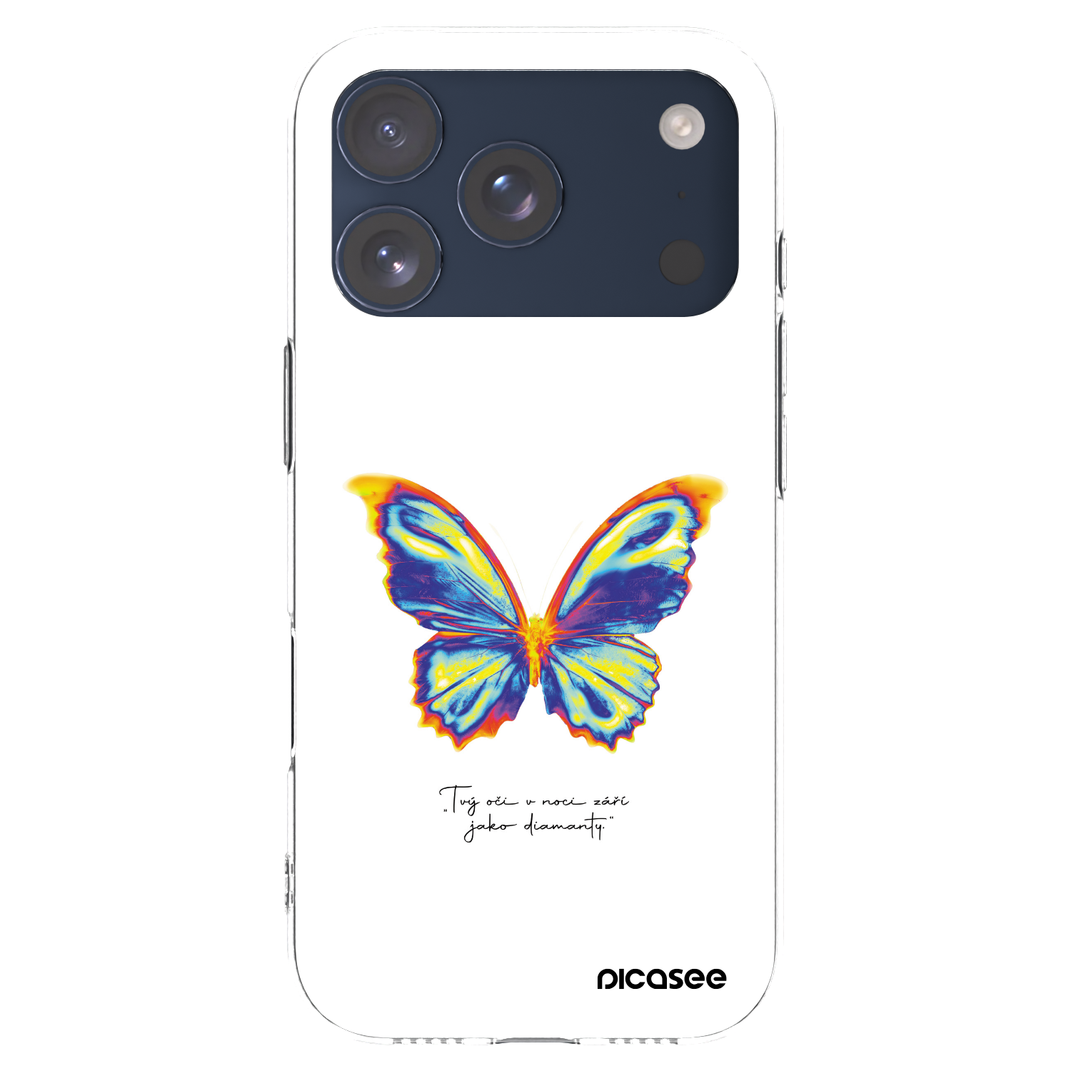 Picasee διαφανής θήκη σιλικόνης Apple iPhone 17 Pro - Diamanty White