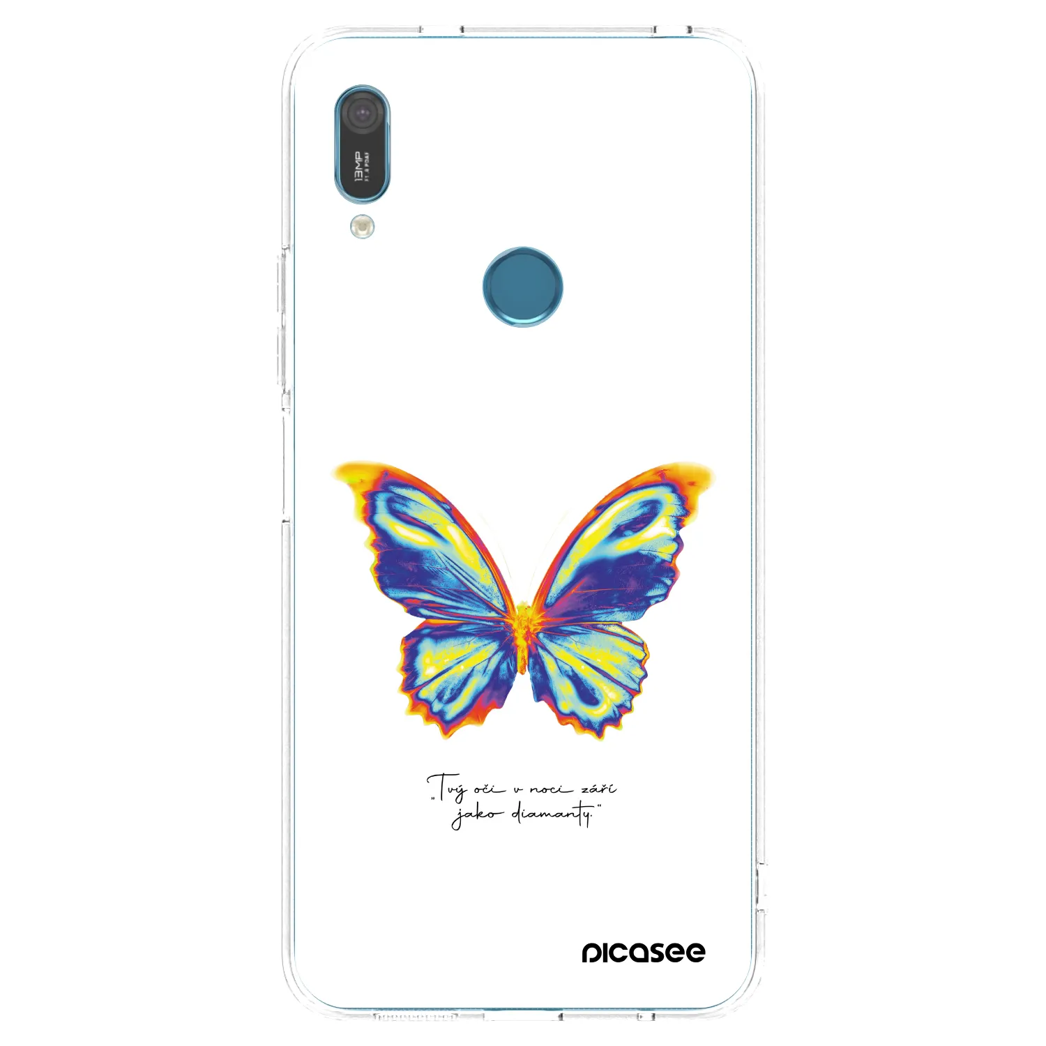 Picasee διαφανής θήκη σιλικόνης Huawei Y6 2019 - Diamanty White
