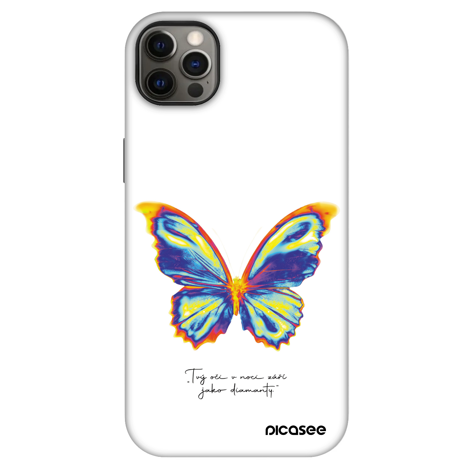 Picasee Fashion Case MagSafe για Apple iPhone 12 Pro Max - Diamanty White