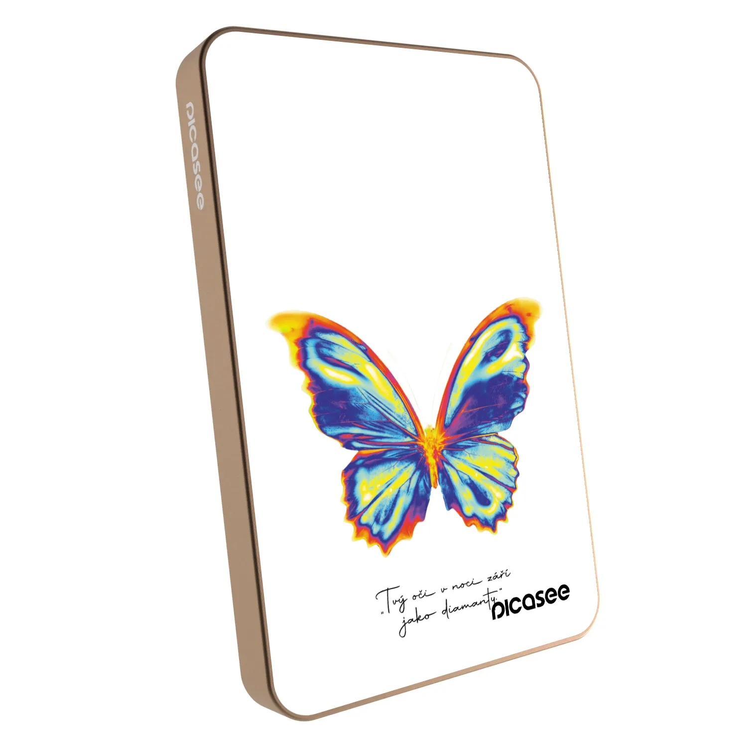 Picasee Powerbank με MagSafe 5 000 mAh Χρυσαφένιος - Diamanty White