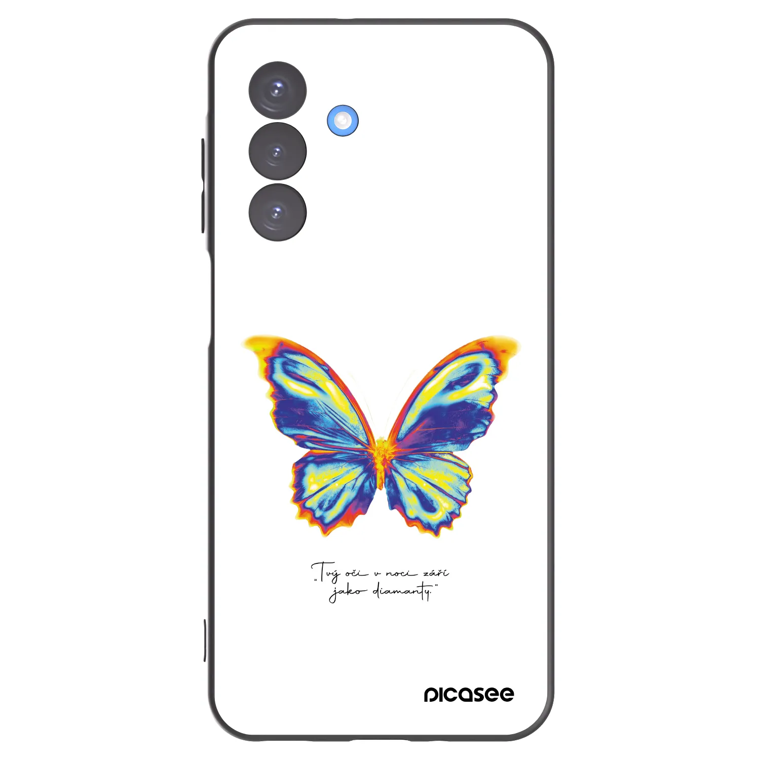 Picasee Μαύρη θήκη σιλικόνης για Samsung Galaxy A17 5G - Diamanty White
