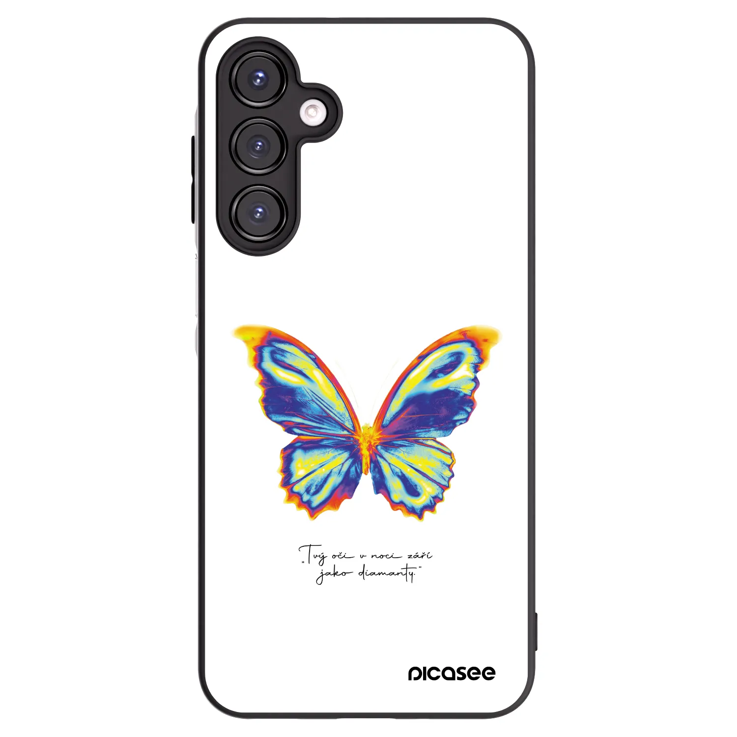 Picasee Μαύρη θήκη σιλικόνης για Samsung Galaxy A16 4G - Diamanty White