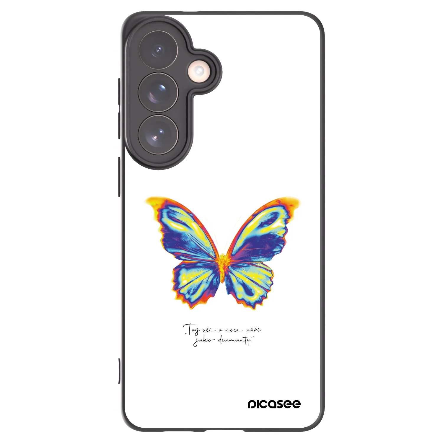 Picasee Μαύρη θήκη σιλικόνης για Samsung Galaxy S26+ - Diamanty White