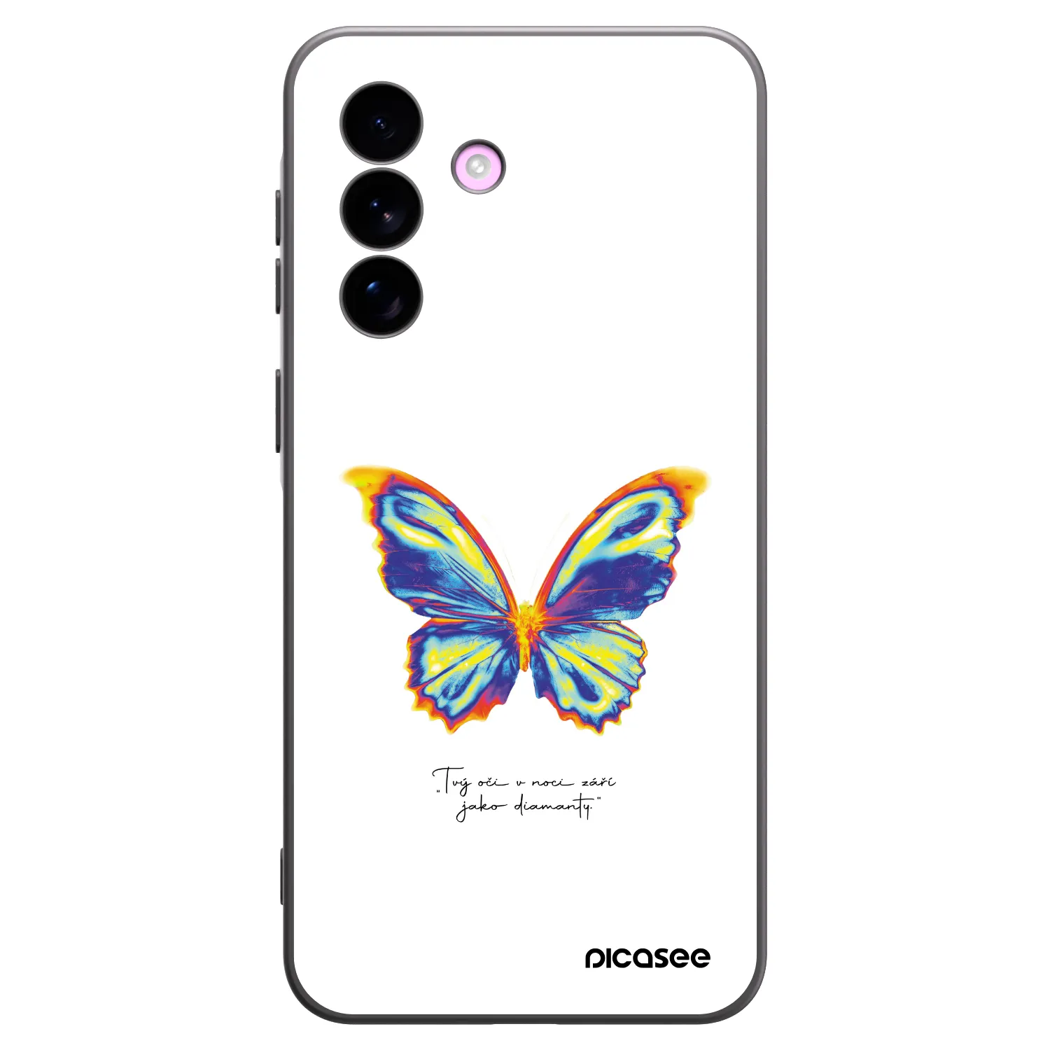 Picasee Μαύρη θήκη σιλικόνης για Samsung Galaxy A57 5G - Diamanty White