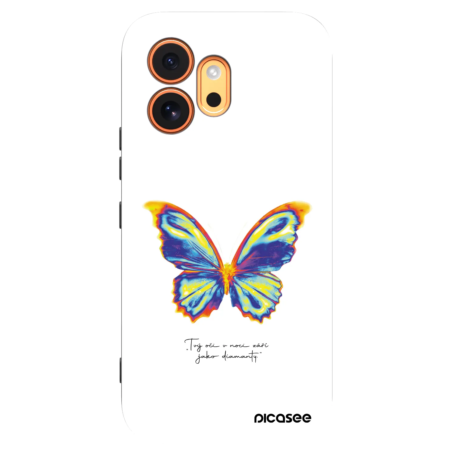 Picasee Μαύρη θήκη σιλικόνης για Honor 600 - Diamanty White