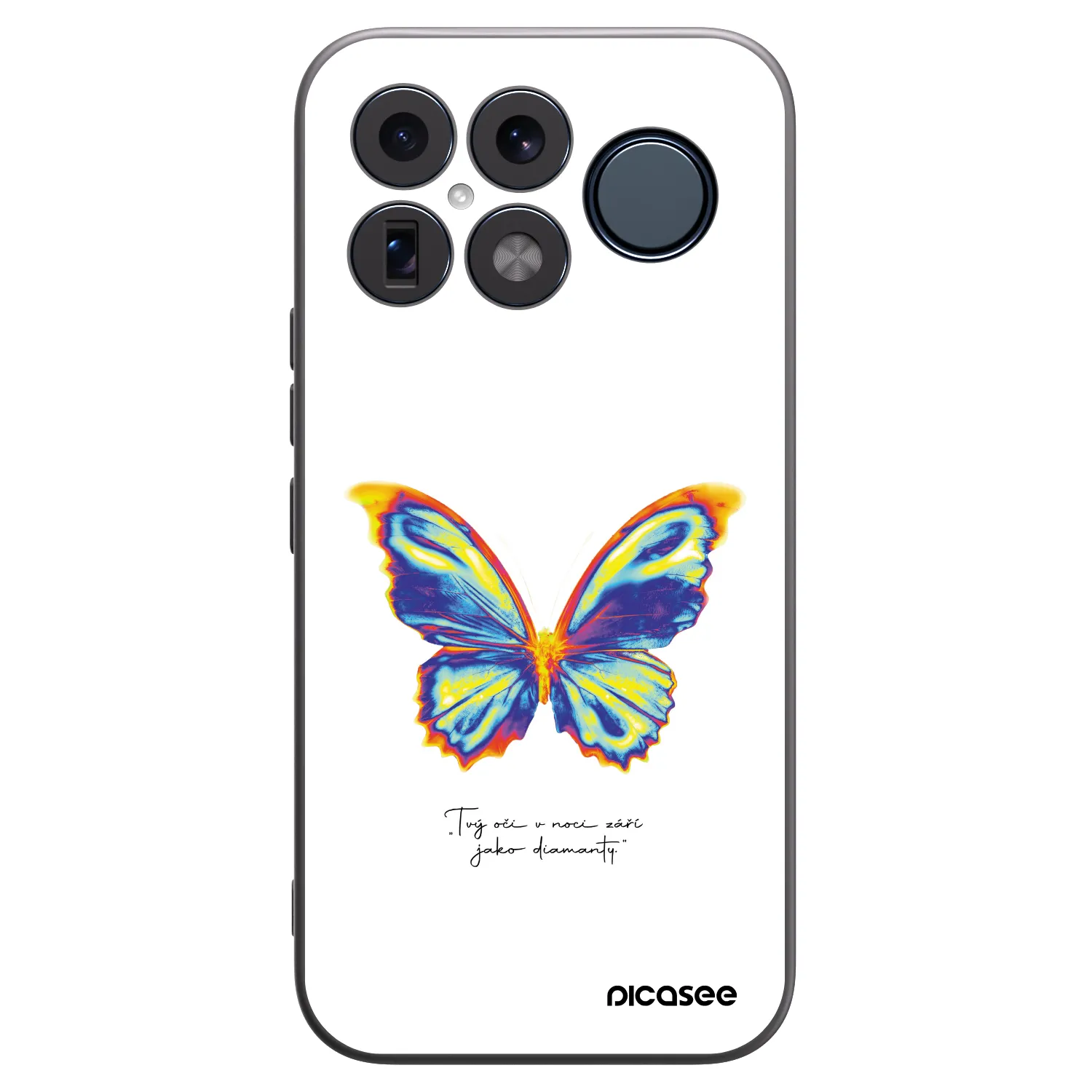 Picasee Μαύρη θήκη σιλικόνης για Xiaomi Poco F8 Ultra - Diamanty White