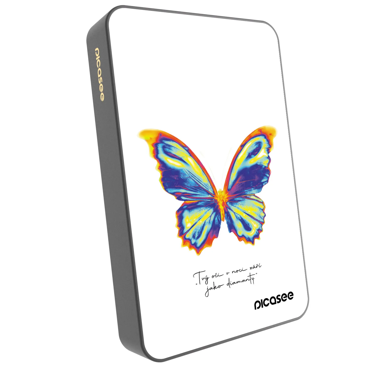 Picasee Powerbank με MagSafe 10 000 mAh Γκρί - Diamanty White