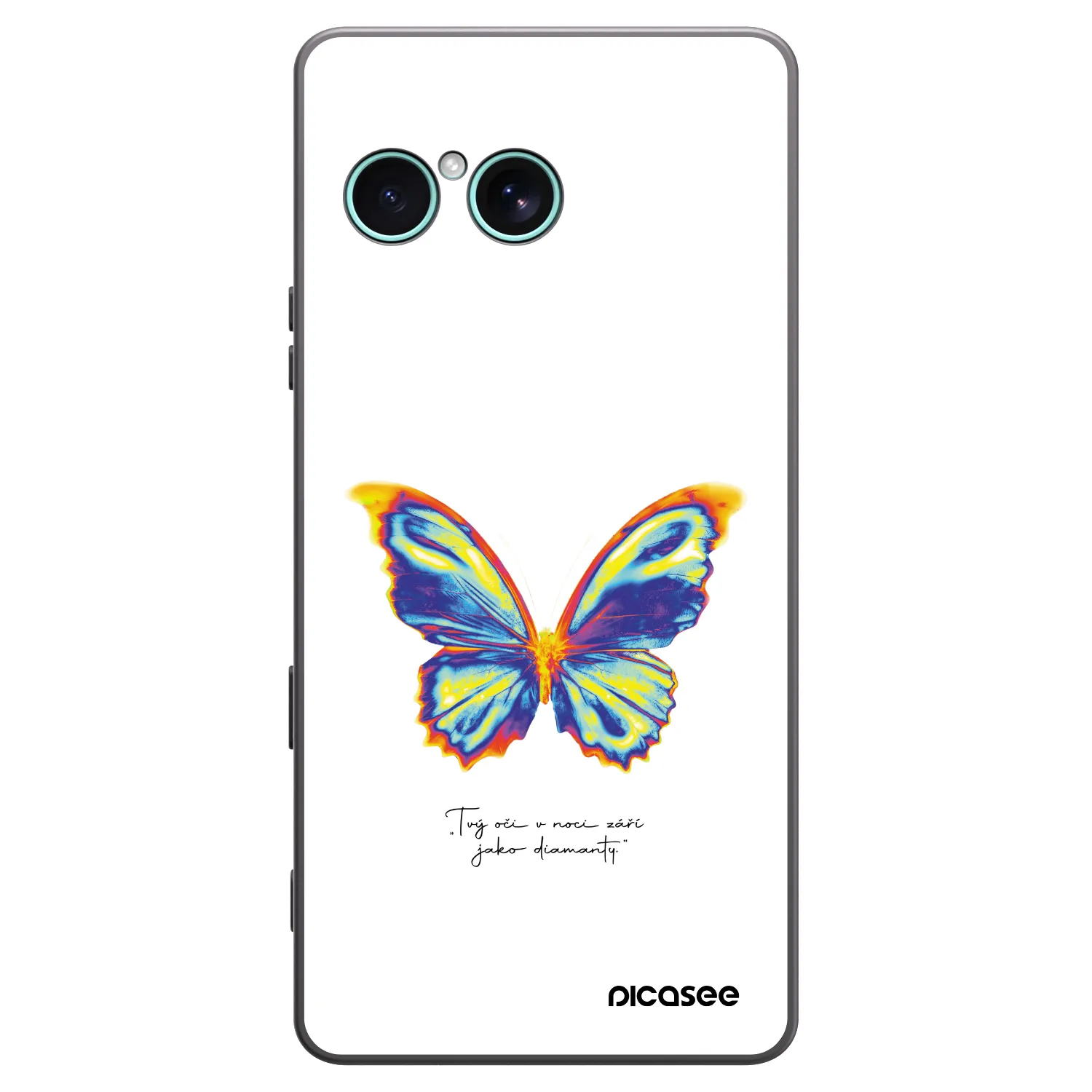 Picasee Μαύρη θήκη σιλικόνης για Sony Xperia 10 VII - Diamanty White
