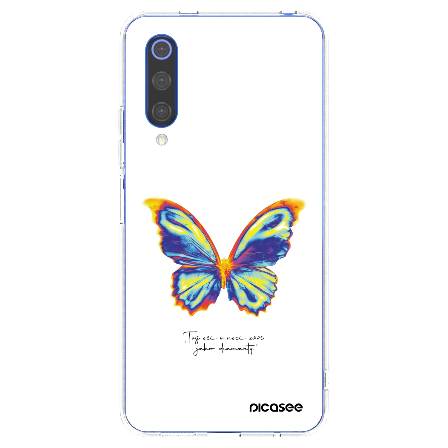 Picasee διαφανής θήκη σιλικόνης Xiaomi Mi 9 SE - Diamanty White