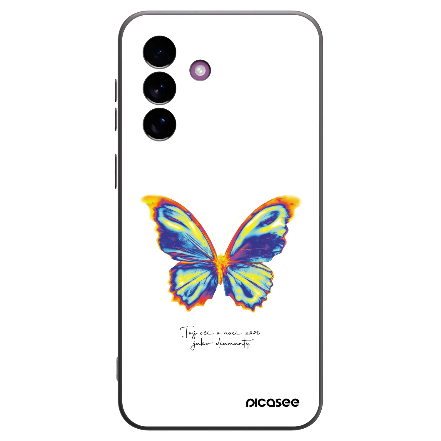 Picasee Μαύρη θήκη σιλικόνης για Samsung Galaxy A37 - Diamanty White