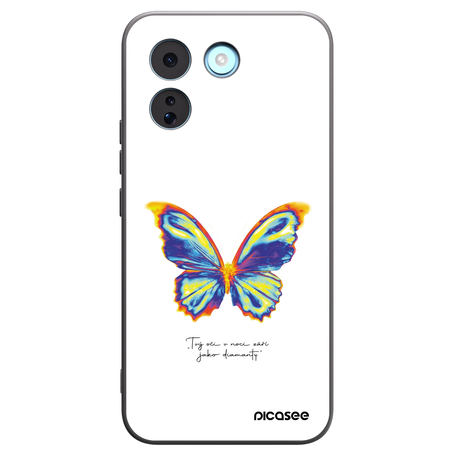 Picasee Μαύρη θήκη σιλικόνης για Xiaomi Redmi Note 17 Pro MAX 5G - Diamanty White