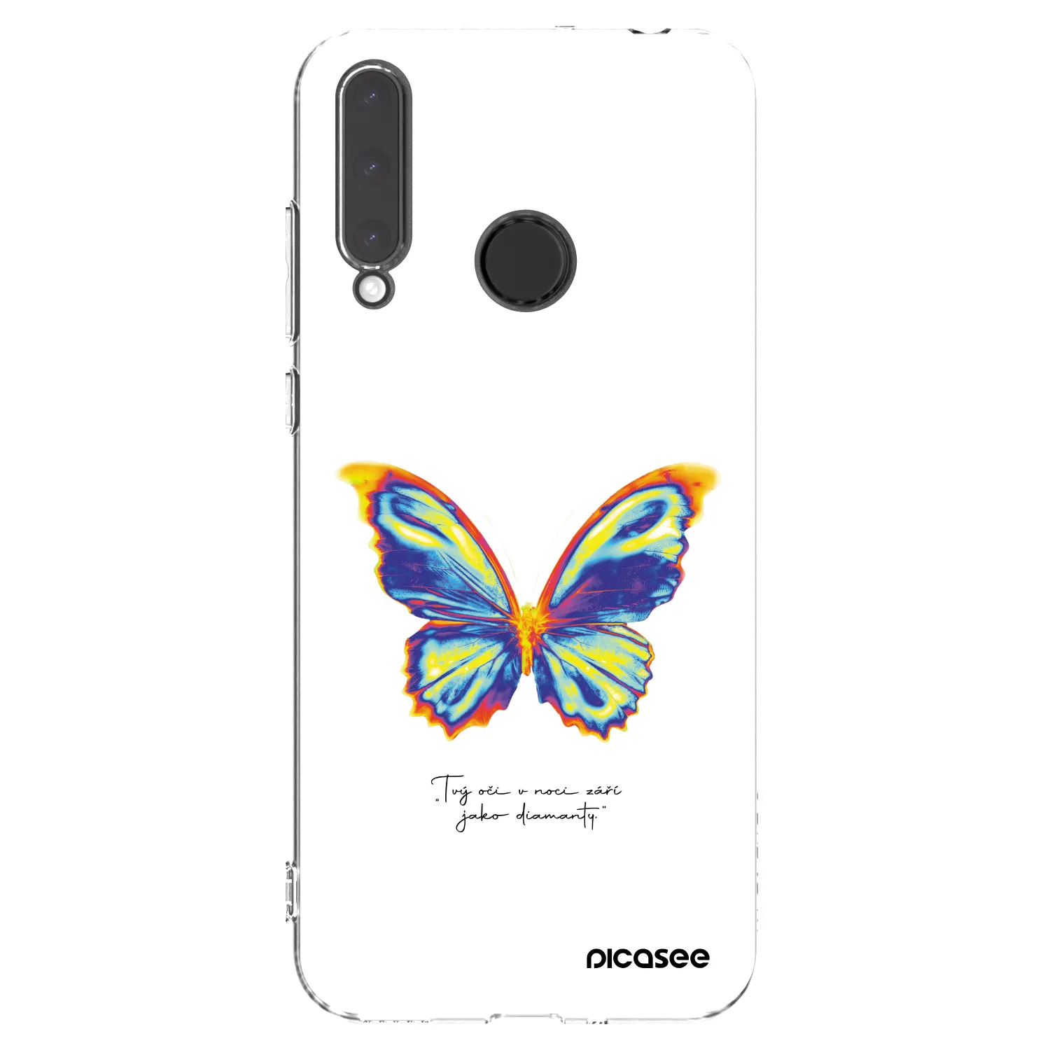 Picasee διαφανής θήκη σιλικόνης Honor 20 Lite - Diamanty White