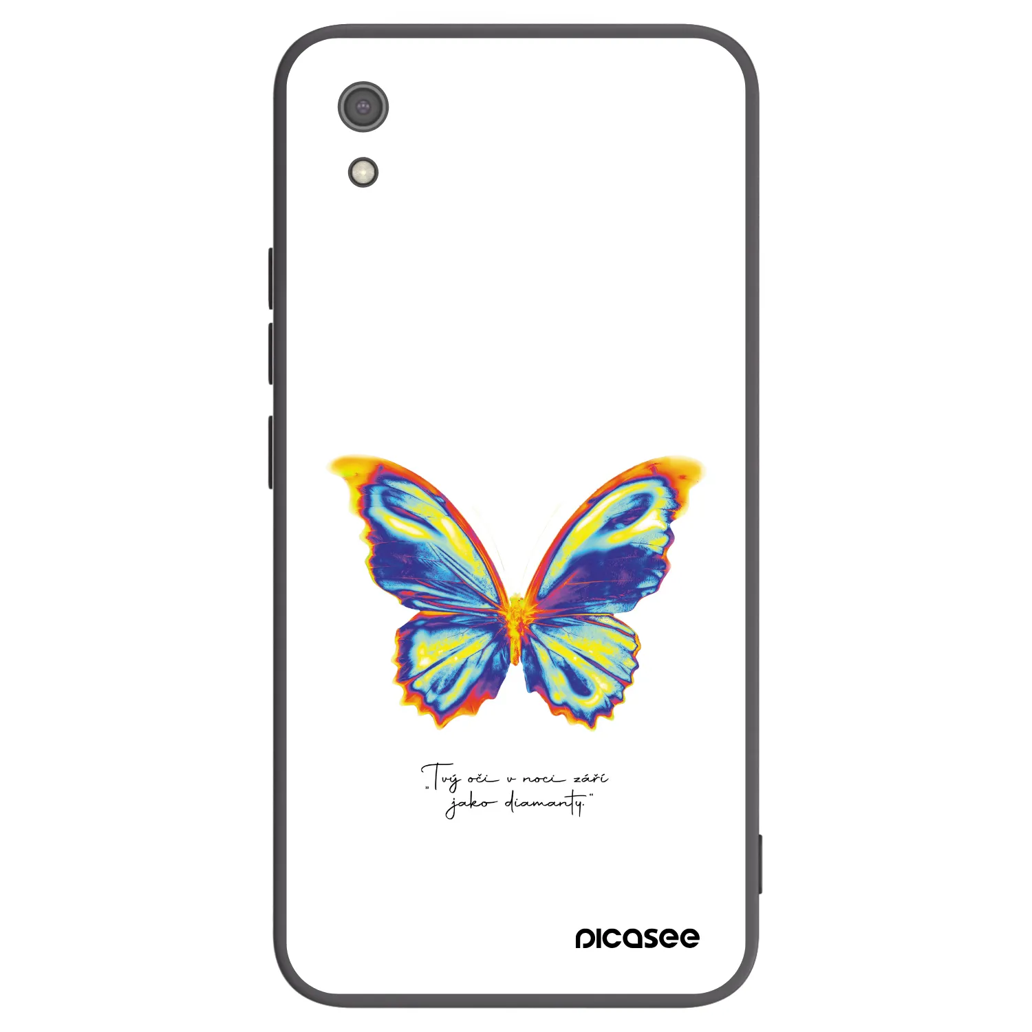 Picasee Μαύρη θήκη σιλικόνης για Xiaomi Redmi 7A - Diamanty White
