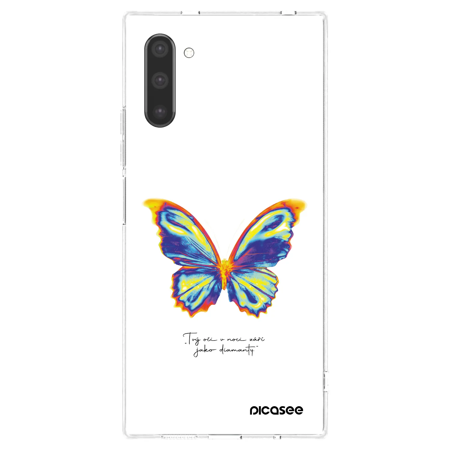 Picasee διαφανής θήκη σιλικόνης Samsung Galaxy Note 10 N970F - Diamanty White