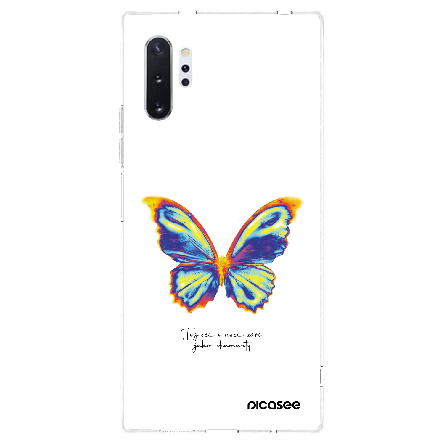 Picasee διαφανής θήκη σιλικόνης Samsung Galaxy Note 10+ N975F - Diamanty White