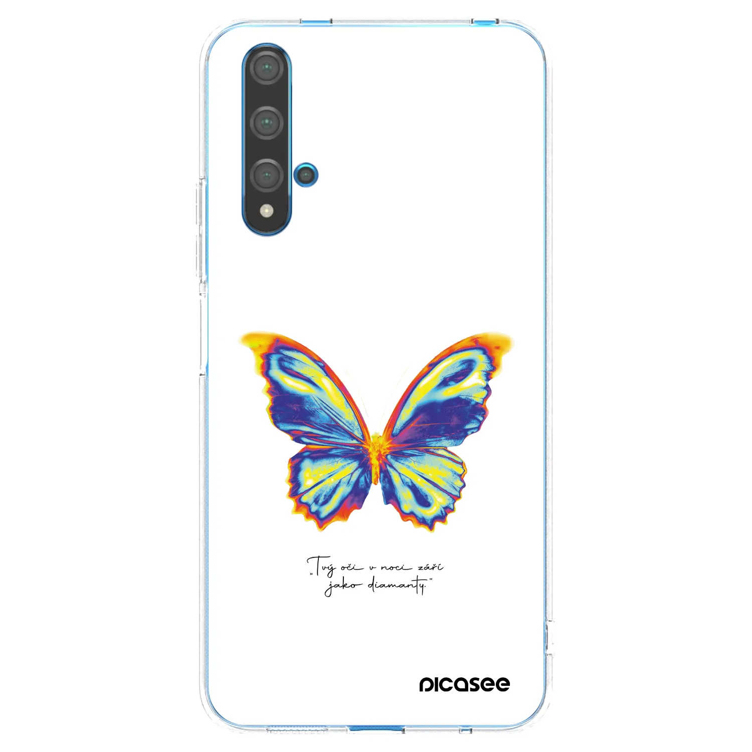 Picasee διαφανής θήκη σιλικόνης Huawei Nova 5T - Diamanty White