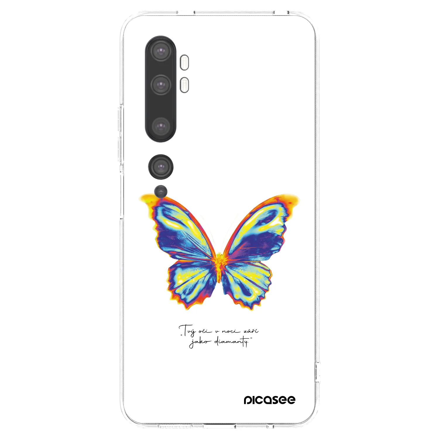 Picasee διαφανής θήκη σιλικόνης Xiaomi Mi Note 10 (Pro) - Diamanty White