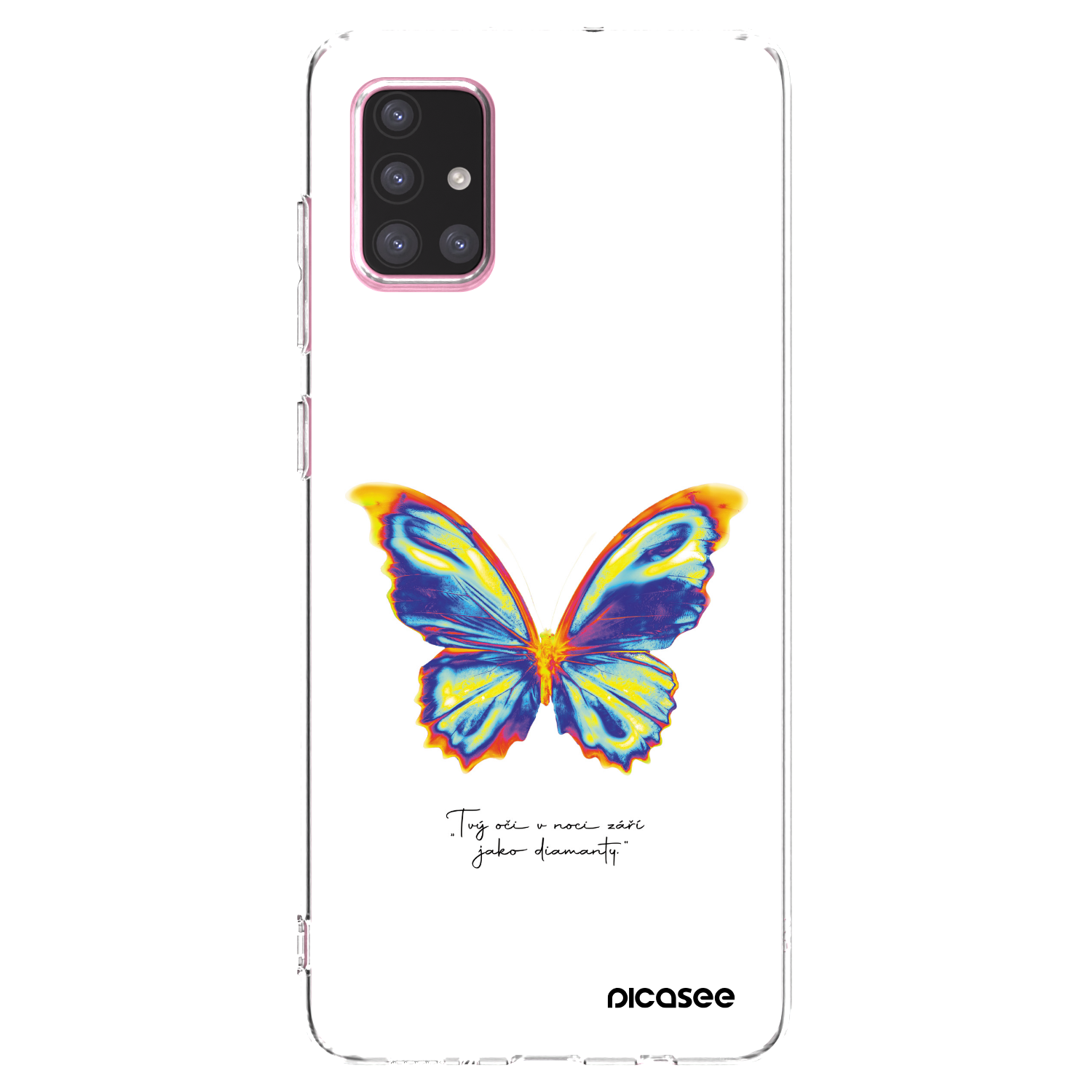 Picasee διαφανής θήκη σιλικόνης Samsung Galaxy A71 A715F - Diamanty White