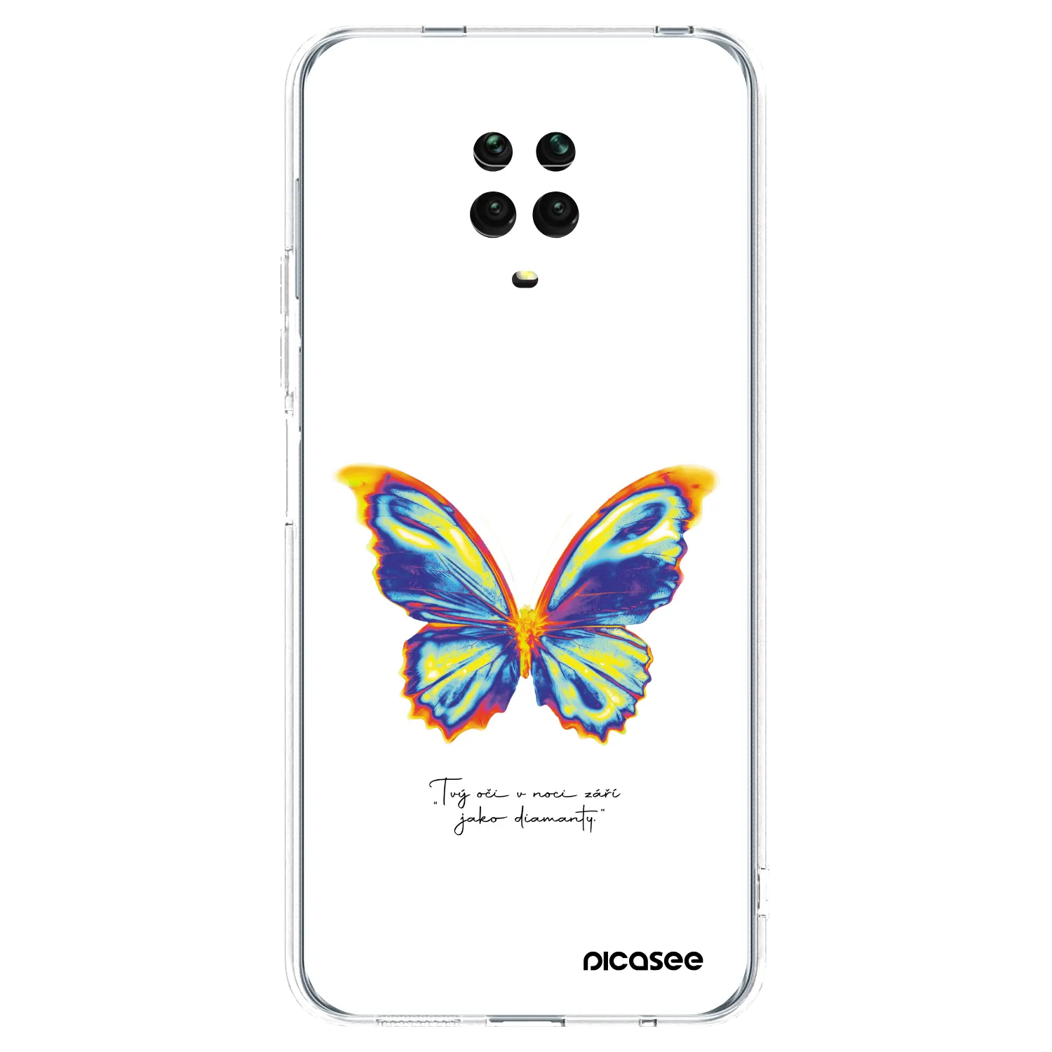 Picasee διαφανής θήκη σιλικόνης Xiaomi Redmi Note 9 Pro - Diamanty White