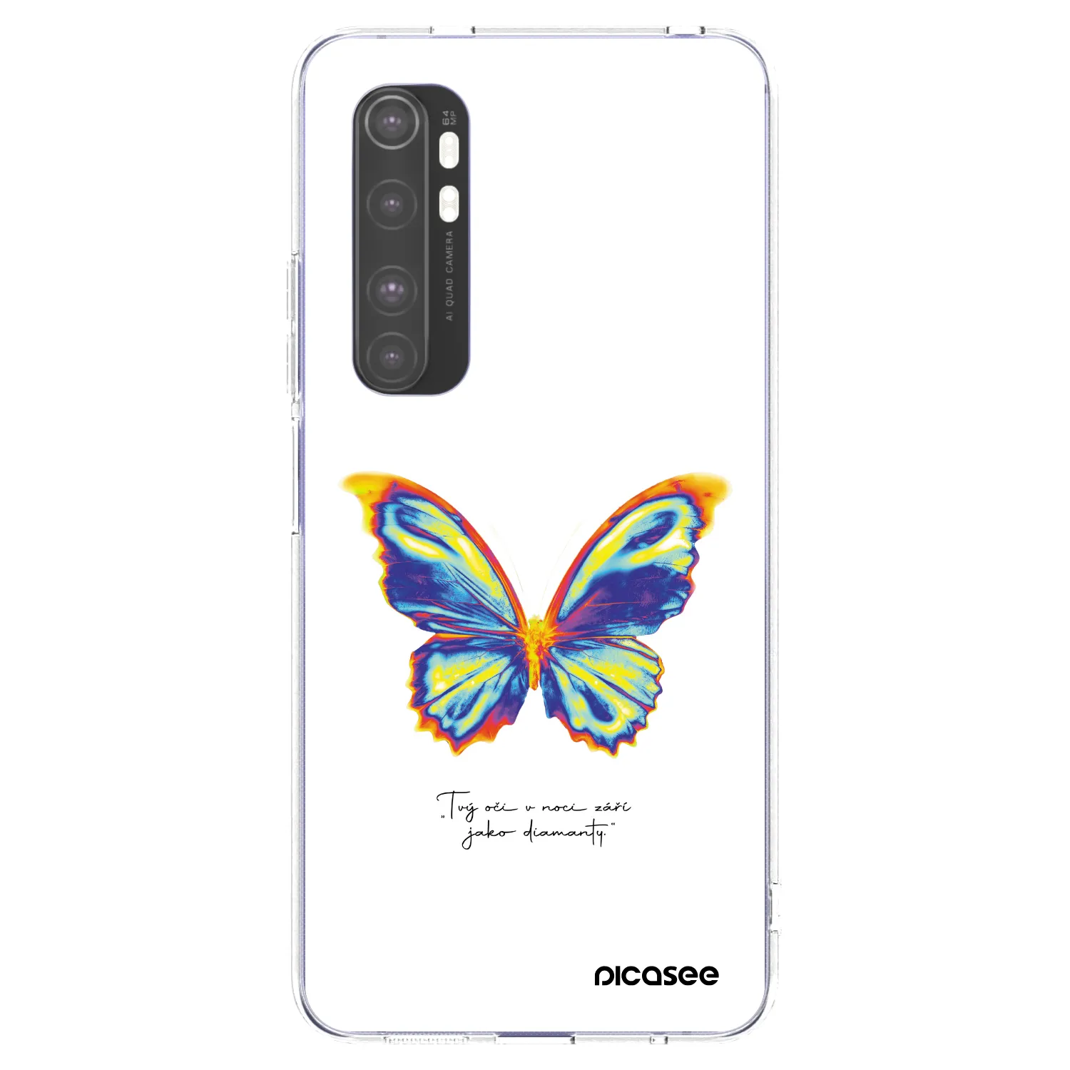 Picasee διαφανής θήκη σιλικόνης Xiaomi Mi Note 10 Lite - Diamanty White