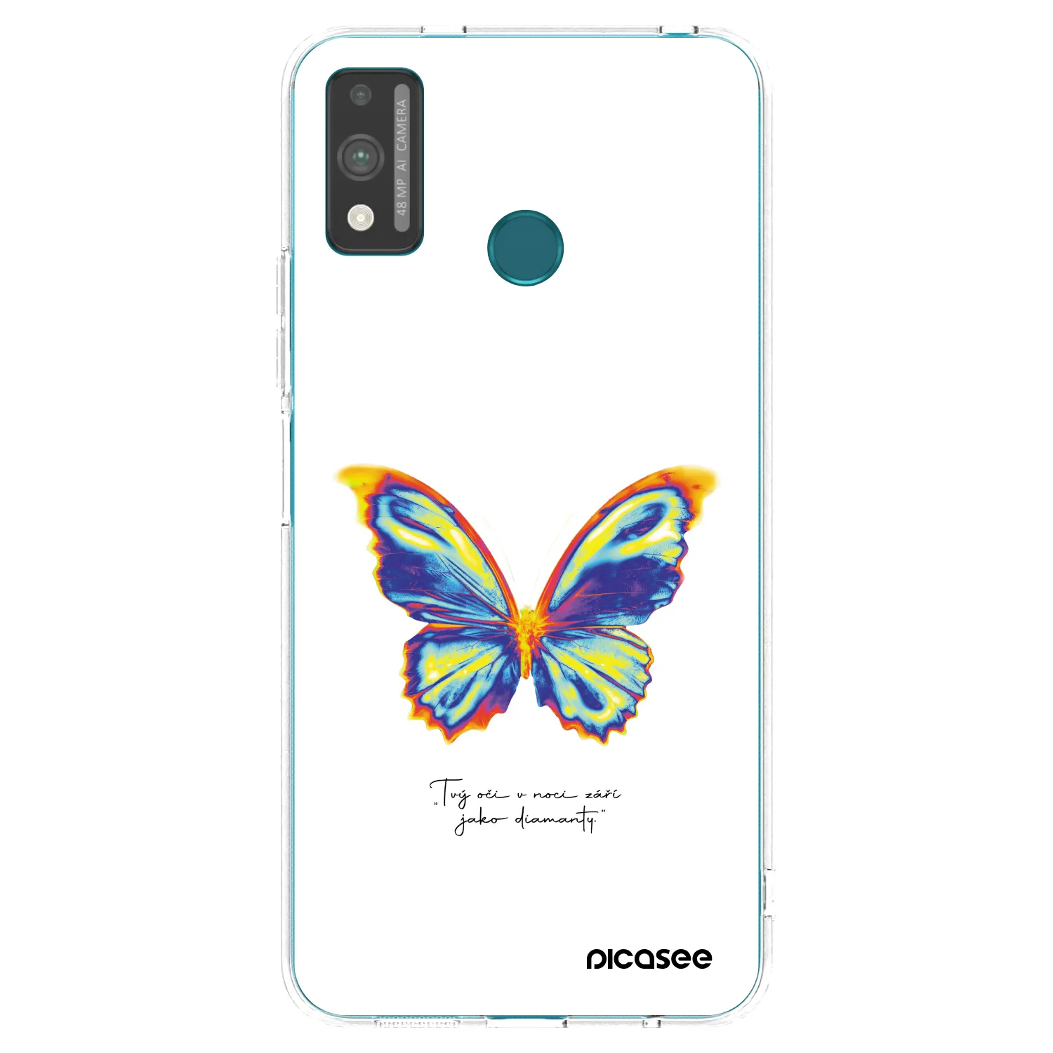 Picasee διαφανής θήκη σιλικόνης Honor 9X Lite - Diamanty White