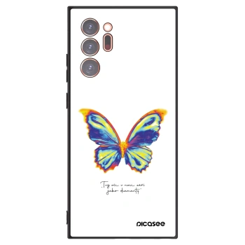 Picasee Μαύρη θήκη σιλικόνης για Samsung Galaxy Note 20 Ultra - Diamanty White
