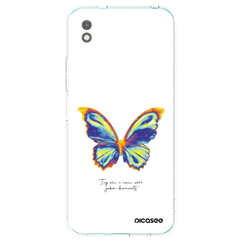 Picasee Μαύρη θήκη σιλικόνης για Xiaomi Redmi 9A - Diamanty White