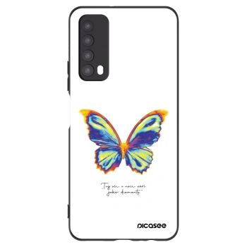Picasee Μαύρη θήκη σιλικόνης για Huawei P Smart 2021 - Diamanty White