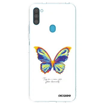 Picasee διαφανής θήκη σιλικόνης Samsung Galaxy M11 - Diamanty White