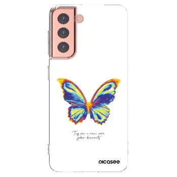 Picasee διαφανής θήκη σιλικόνης Samsung Galaxy S21 5G G991B - Diamanty White