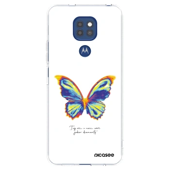 Picasee διαφανής θήκη σιλικόνης Motorola Moto G9 Play - Diamanty White