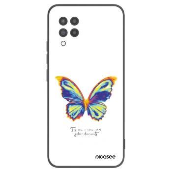 Picasee Μαύρη θήκη σιλικόνης για Samsung Galaxy A42 A426B - Diamanty White