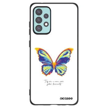 Picasee Μαύρη θήκη σιλικόνης για Samsung Galaxy A72 A725F - Diamanty White