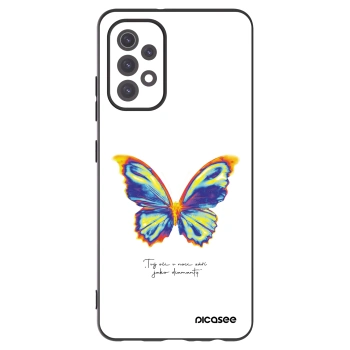 Picasee Μαύρη θήκη σιλικόνης για Samsung Galaxy A32 5G A326B - Diamanty White