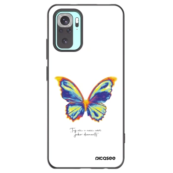 Picasee Μαύρη θήκη σιλικόνης για Xiaomi Redmi Note 10 Pro - Diamanty White
