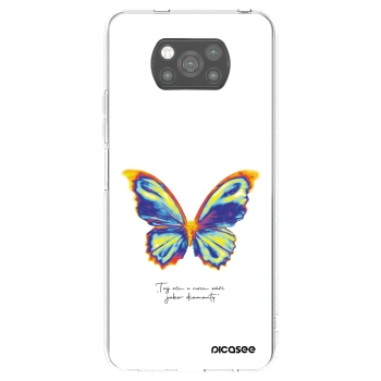 Picasee Μαύρη θήκη σιλικόνης για Xiaomi Poco X3 Pro - Diamanty White