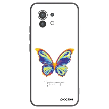 Picasee Μαύρη θήκη σιλικόνης για Xiaomi Mi 11 - Diamanty White