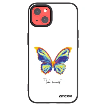 Picasee Μαύρη θήκη σιλικόνης για Apple iPhone 13 - Diamanty White