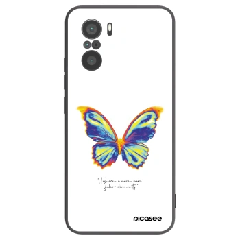 Picasee Μαύρη θήκη σιλικόνης για Xiaomi Poco F3 - Diamanty White