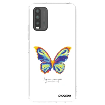 Picasee Μαύρη θήκη σιλικόνης για Xiaomi Redmi 9T - Diamanty White